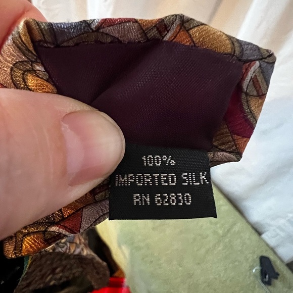 VTG Art Deco Design Jerry Garcia Curves & Lines Collection 100% Silk Tie - Picture 2 of 4